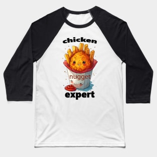 Kawaii Cute Chicken Nugget T-Shirt - Adorable Nugget Lover Tee Baseball T-Shirt